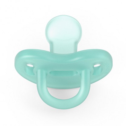 Пустушка силіконова анатомічна Suavinex, 6–18 місяців, зелена