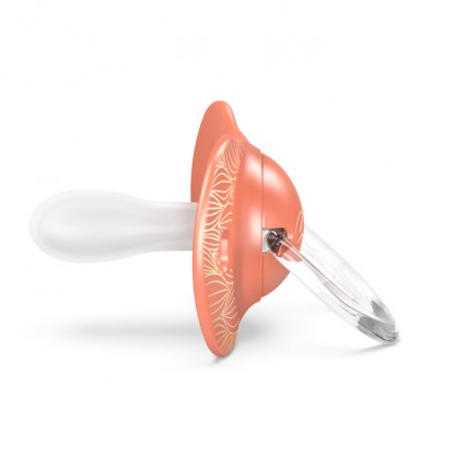 Пустушка фізіологічна Suavinex Gold Edition, 18+, помаранчева