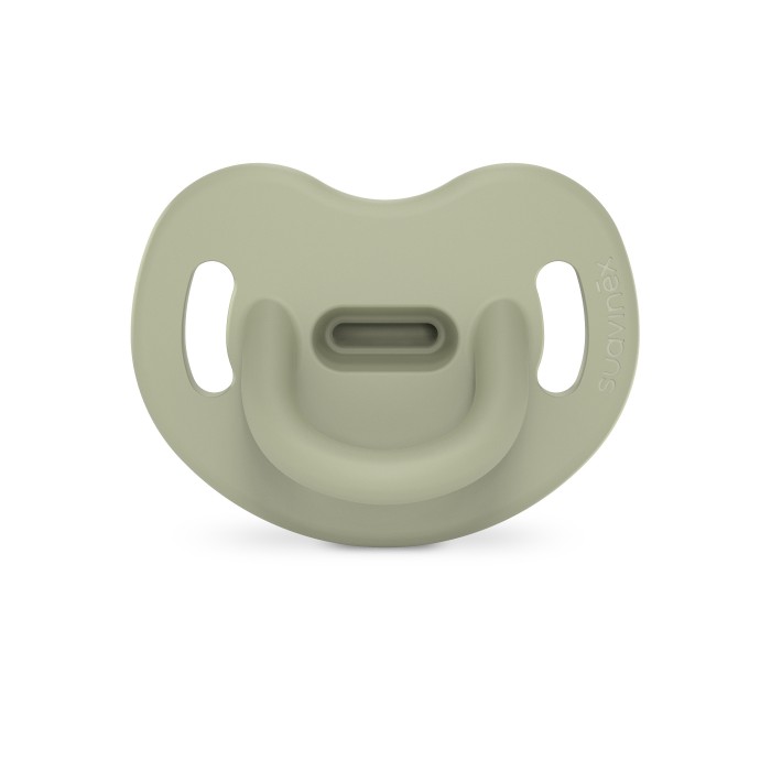 Пустушка силіконова анатомічна Suavinex Colour Essence, 6–18 міс, зелена