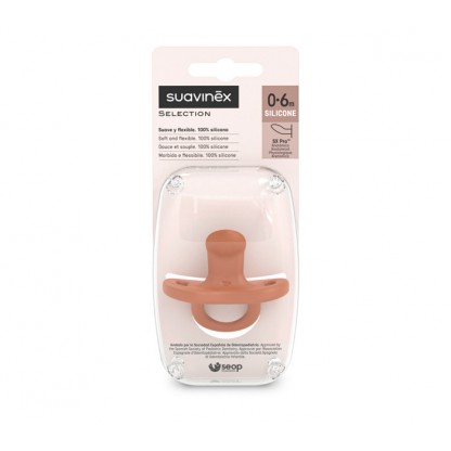 Пустушка силіконова анатомічна Suavinex Colour Essence, 0–6 міс