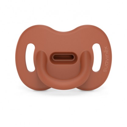 Пустушка силіконова фізіологічна Suavinex Colour Essence, 6–18 міс, коричнева