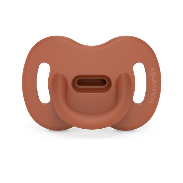 Пустушка силіконова фізіологічна Suavinex Colour Essence, 6–18 міс, коричнева