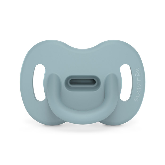 Пустушка силіконова фізіологічна Suavinex Colour Essence, 0–6 міс, блакитна