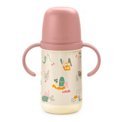 Чашка з силіконовим носиком Suavinex A Walk in the Park, 270 мл, бордова