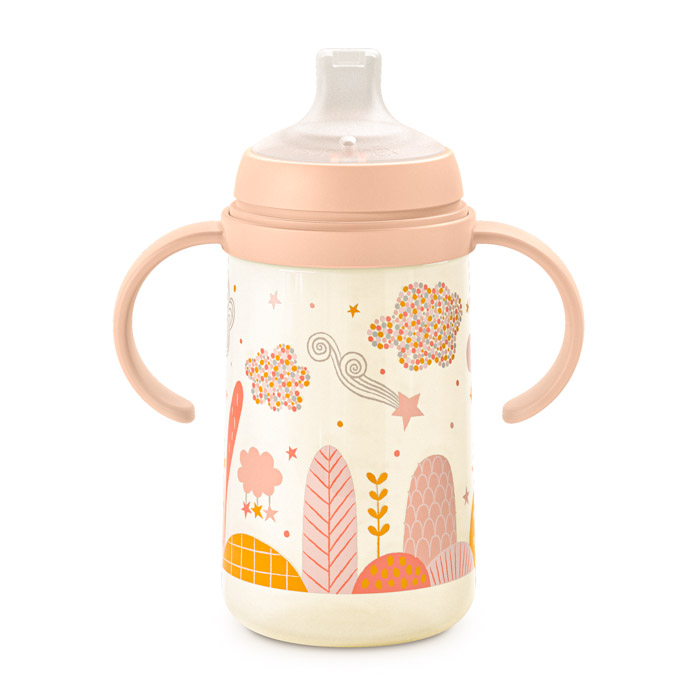 Чашка з силіконовим носиком Suavinex Dreams, 270 мл, рожева