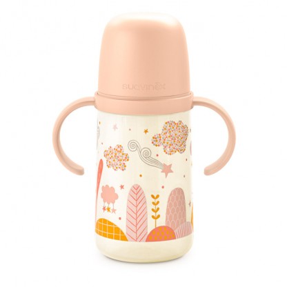 Чашка з силіконовим носиком Suavinex Dreams, 270 мл, рожева