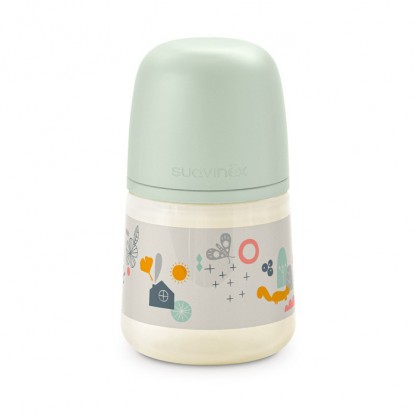 Пляшечка Suavinex A Walk in the Park, 150 мл, фізіологічна соска, повільний потік, зелена