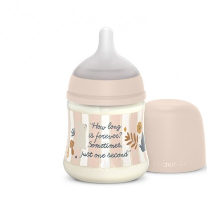 Пляшечка Suavinex Wonderland, 150 мл, повільний потік, рожева
