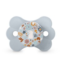 Пустышка-бабочка физиологическая Suavinex Wonderland, 0–6 мес., голубая с рисунком