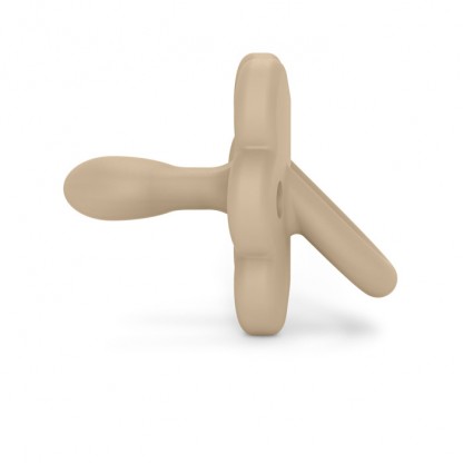 Пустушка фізіологічна Suavinex Colour Essence «Метелик», 6–18 міс, бежева