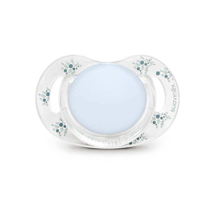 Пустышка физиологическая Suavinex Poetry, 0–6 месяцев, светло-голубая