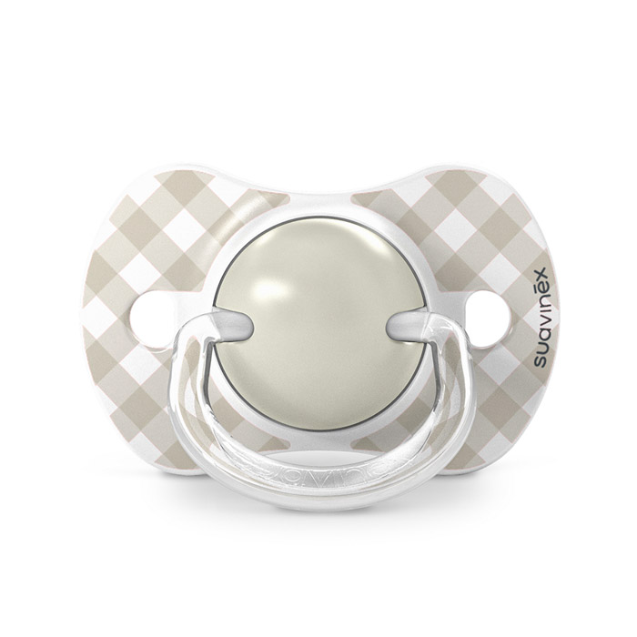 Набор физиологических пустышек Suavinex Wild & Free, 2 шт., 0–6 мес, бежевая