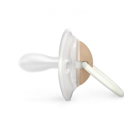 Набір фізіологічних пустушок Suavinex Wild & Free Night, 2 шт., 0–6 міс, бежева з малюнком