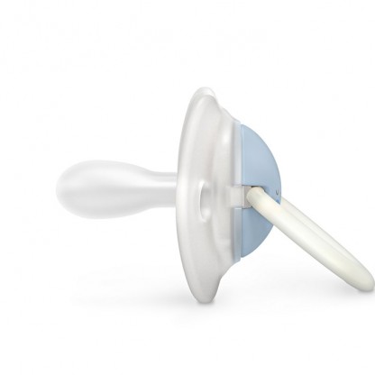 Набор физиологических пустышек Suavinex Wild & Free Night, 2 шт., 0–6 мес, голубая с рисунком