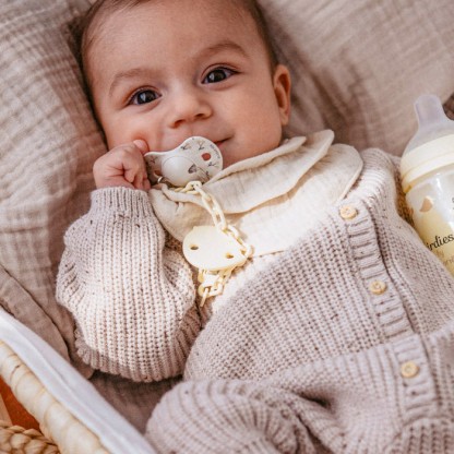 Кліпса для пустушки Suavinex Birdies, бежева