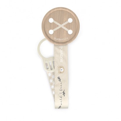 Кліпса для пустушки Suavinex Wild & Free, сіра