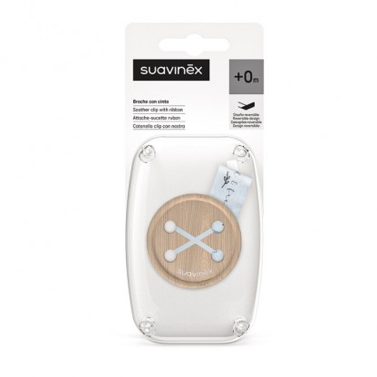 Кліпса для пустушки Suavinex Wild & Free, блакитна