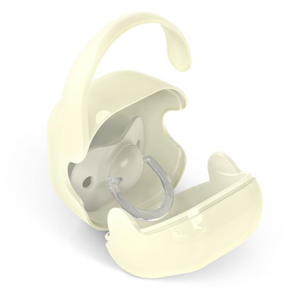 Футляр для пустышки Suavinex Birdies, светло-желтый