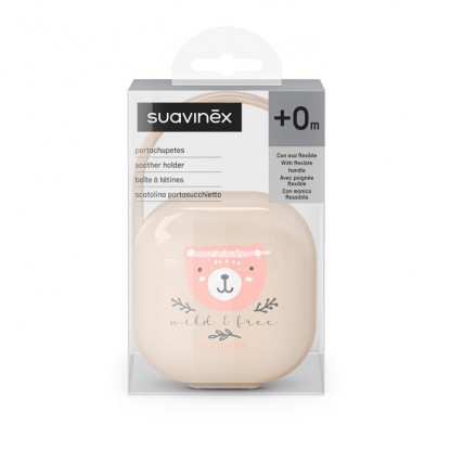 Футляр для пустышки Suavinex Wild & Free, светло-розовый