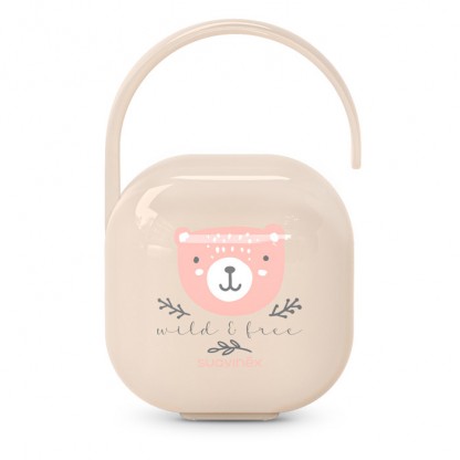 Футляр для пустышки Suavinex Wild & Free, светло-розовый