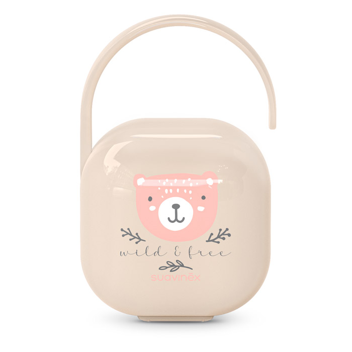 Футляр для пустышки Suavinex Wild & Free, светло-розовый Футляр для пустышки Suavinex Wild & Free, светло-розовый