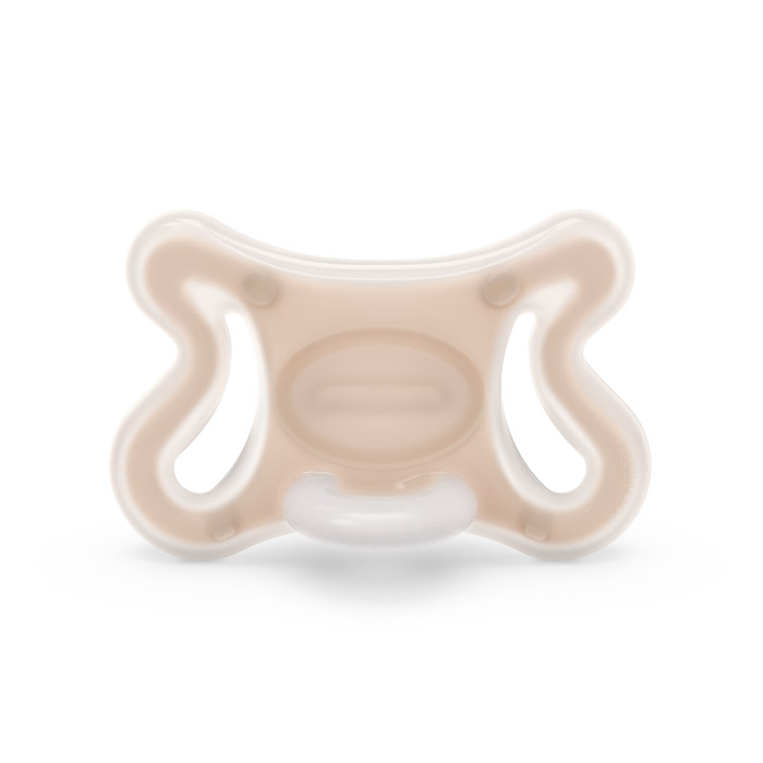 Пустушка силіконова фізіологічна Suavinex ZERO.ZERO, 0–6 міс, бежева