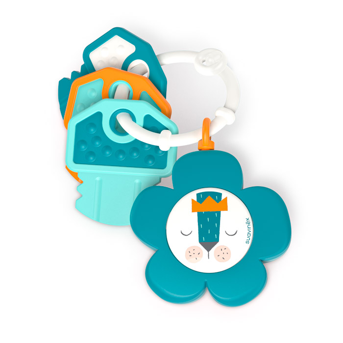 Игрушка-прорезыватель музыкальная Suavinex, бирюзовая