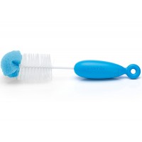 Щіточка 2 в 1 для миття пляшечок Suavinex синя