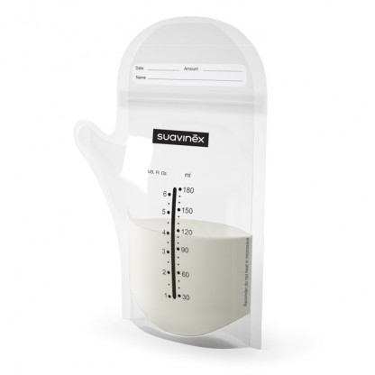 Мешочки для хранения грудного молока Suavinex, 180 мл (25 шт)