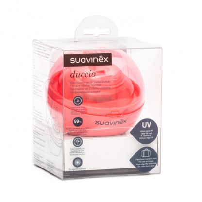 Стерилізатор портативний для пустушок Suavinex, рожевий