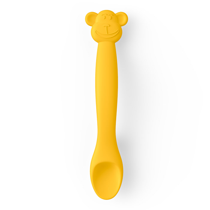 Ложка силіконова Suavinex, жовта мавпа