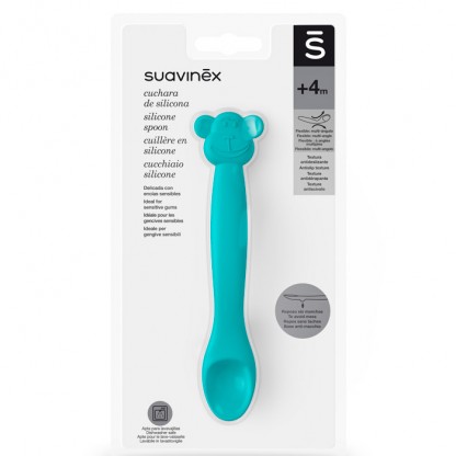 Ложка силіконова Suavinex, зелена мавпа