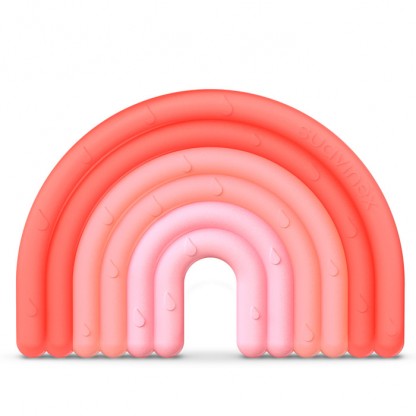 Прорезыватель силиконовый с пузырьками Suavinex Step 1, розовый