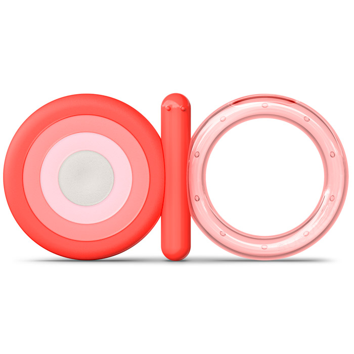 Прорезыватель силиконовый охлаждающий Suavinex Step 2, розовый