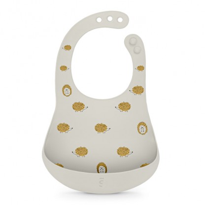 Набір силіконових нагрудників Suavinex Colour Essence, сірий і жовтий