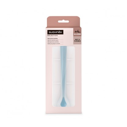 Ложка силіконова Suavinex Colour Essence, блакитна