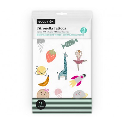 Антимоскитные временные татуировки Suavinex (14 шт)
