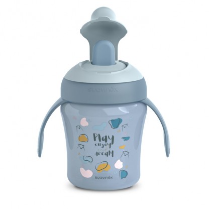 Чашка з носиком Suavinex Bear Family, 200 мл, блакитна