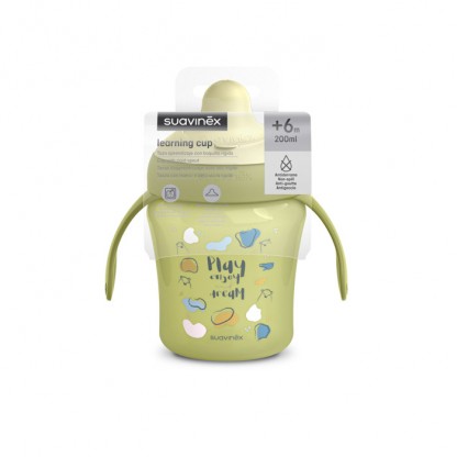 Чашка з носиком Suavinex Bear Family, 200 мл, зелена