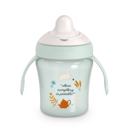 Чашка з носиком Suavinex Wonderland, 200 мл, світло-зелена