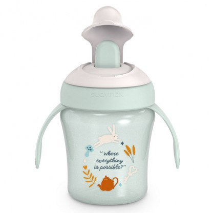 Чашка з носиком Suavinex Wonderland, 200 мл, світло-зелена