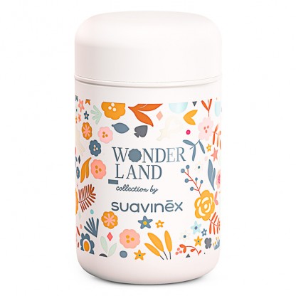 Термос для їжі Suavinex Wonderland 400 мл, білий з малюнком