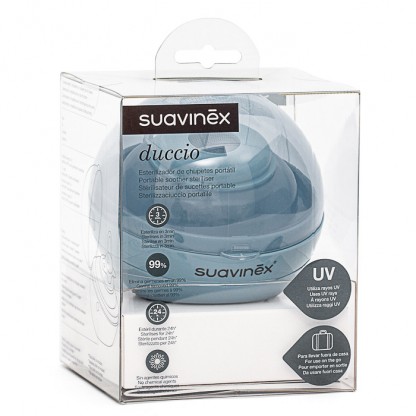 Портативный стерилизатор для пустышек Suavinex, синий