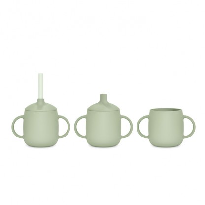 Чашка силіконова Suavinex 3-в-1 Colour Essence, 270 мл, зелена