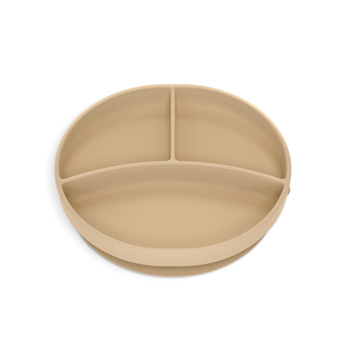 Тарілка силіконова Suavinex Colour Essence на 3 секції, бежева