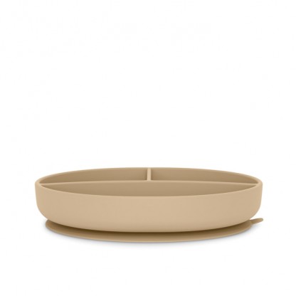 Тарілка силіконова Suavinex Colour Essence на 3 секції, бежева