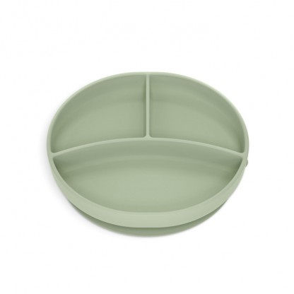 Тарілка силіконова Suavinex Colour Essence на 3 секції, зелена