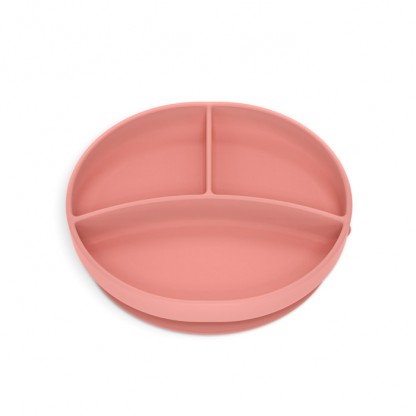 Тарілка силіконова Suavinex Colour Essence на 3 секції, рожева