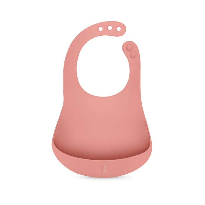 Нагрудник силіконовий Suavinex Colour Essence, рожевий