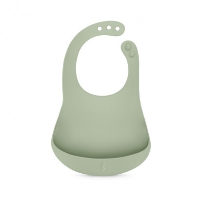 Нагрудник силіконовий Suavinex Colour Essence, зелений